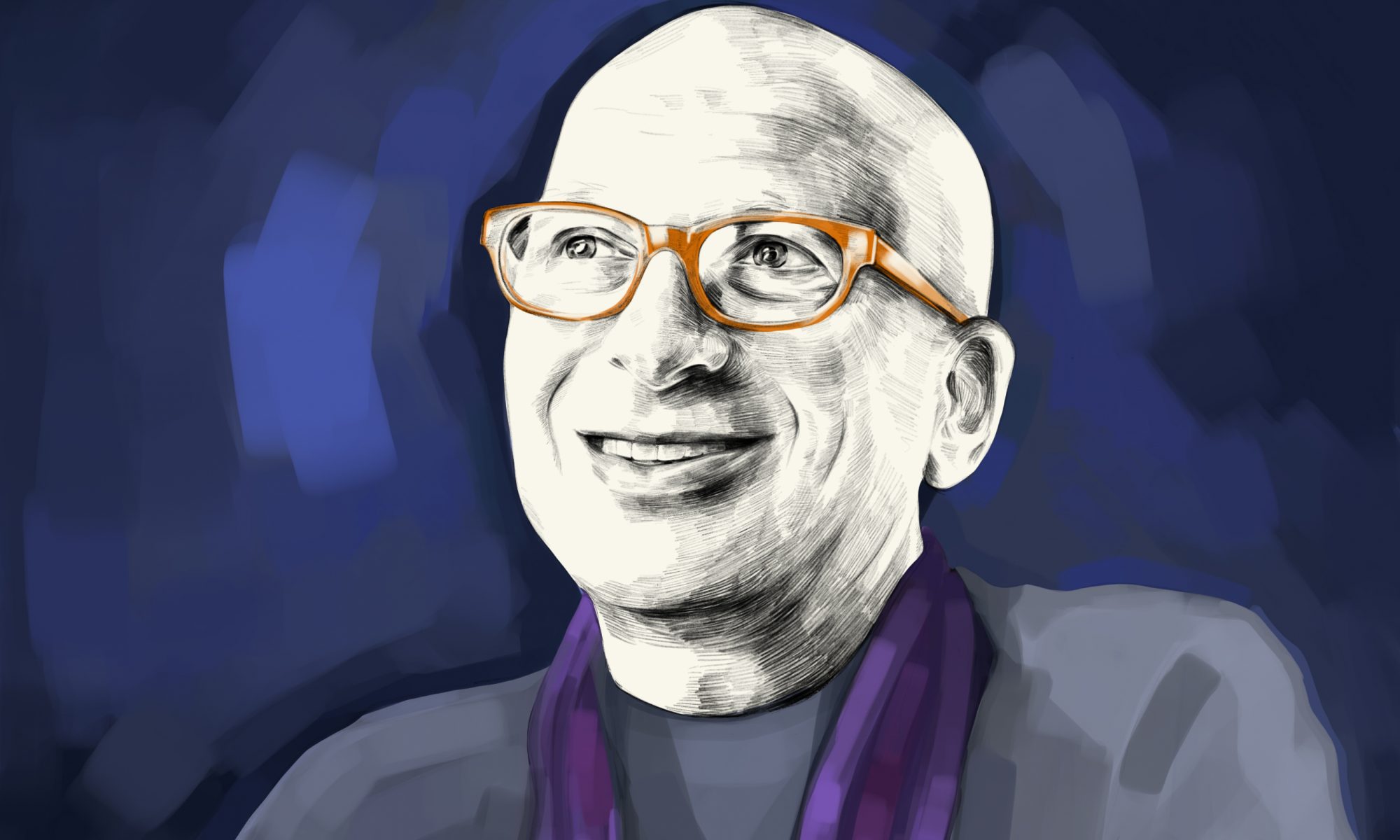Artist rendering of Seth Godin.