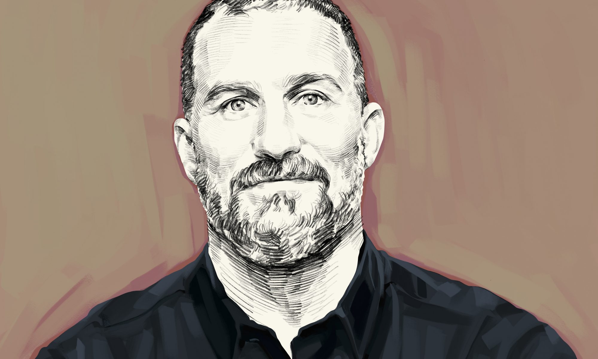 Artist's rendering of Dr. Andrew Huberman.