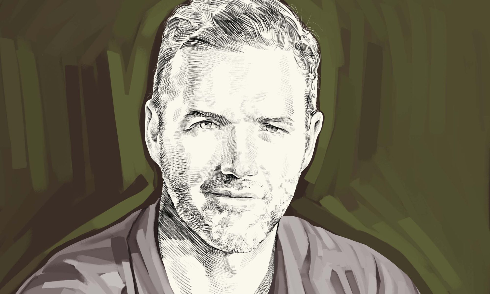 Artist's rendering of Boyd Varty.